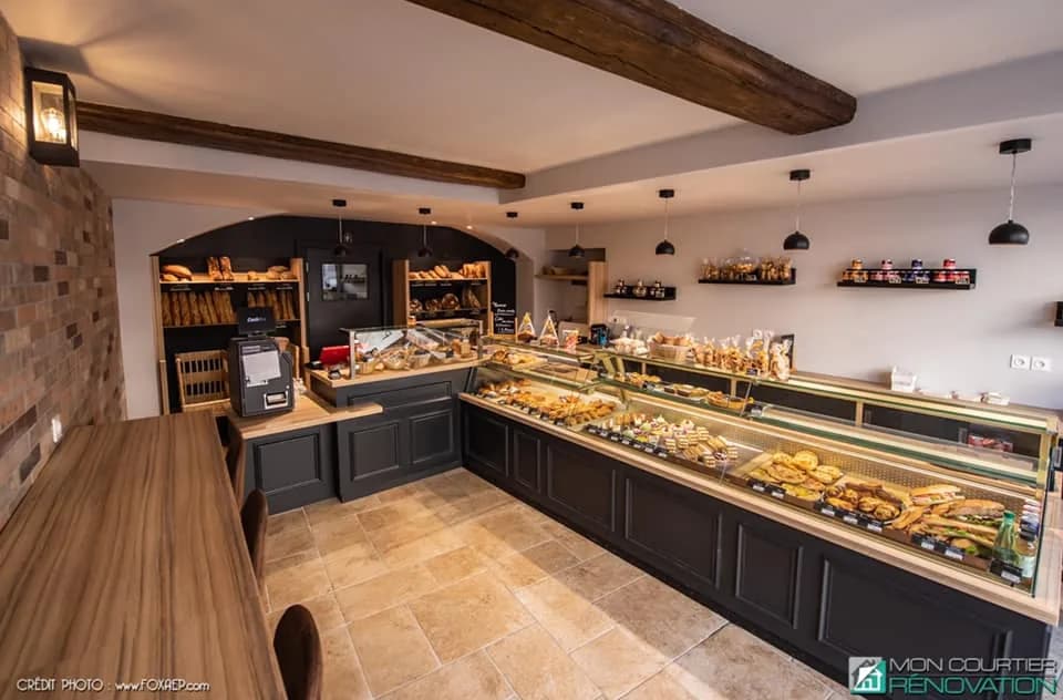 Rénovation d'une boulangerie — photo du chantier